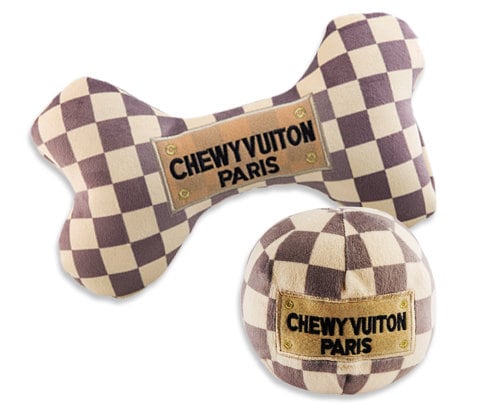 Chewy Vuitton Ball dog toy