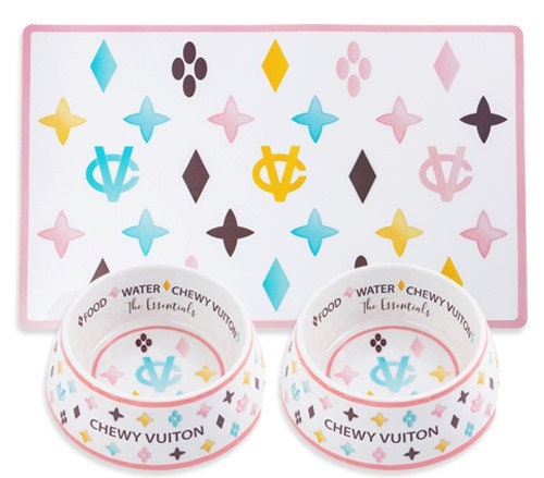 Small Chewy Vuitton Dog Bowl – Coastal Girls Co.