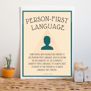 Person-First Language Poster | Neurodiversity Acceptance & Disability Awareness