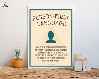 Person-First Language Poster | Neurodiversity Acceptance & Disability Awareness