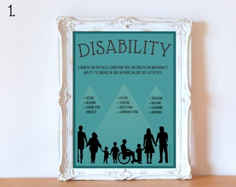 Disability Poster  | Neurodiversity Acceptance & Disability Awareness | Teacher | Classroom Decor Bulletin Board