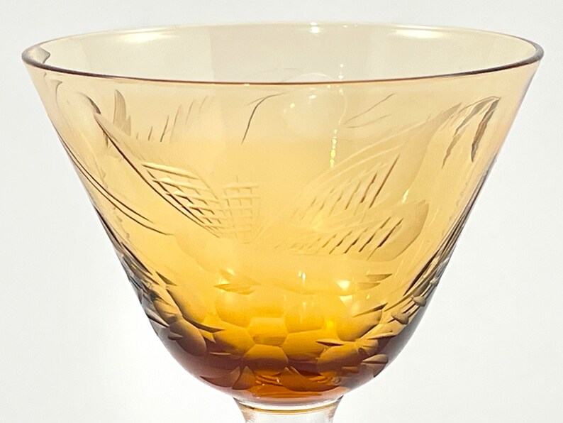 Glastonbury Lotus Bird of Paradise Liquor Cocktail Glasses Etsy