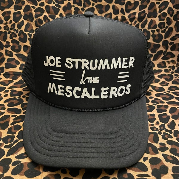 Joe Strummer - Mesh Trucker Hat - The Mescaleros - White Print