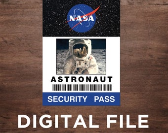 Astronaut Security Pass for Costume (Digital Download Only)