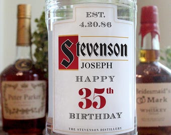 Personalized Label to fit Ketel One style Vodka Bottle - Weddings, Birthdays, Anniversaries, Holidays