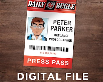 Peter Parker Press Pass Badge (Digital Download Only)