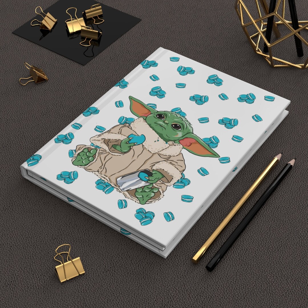 Baby Yoda Journal Macarons Back to School Gifts Birthday Etsy