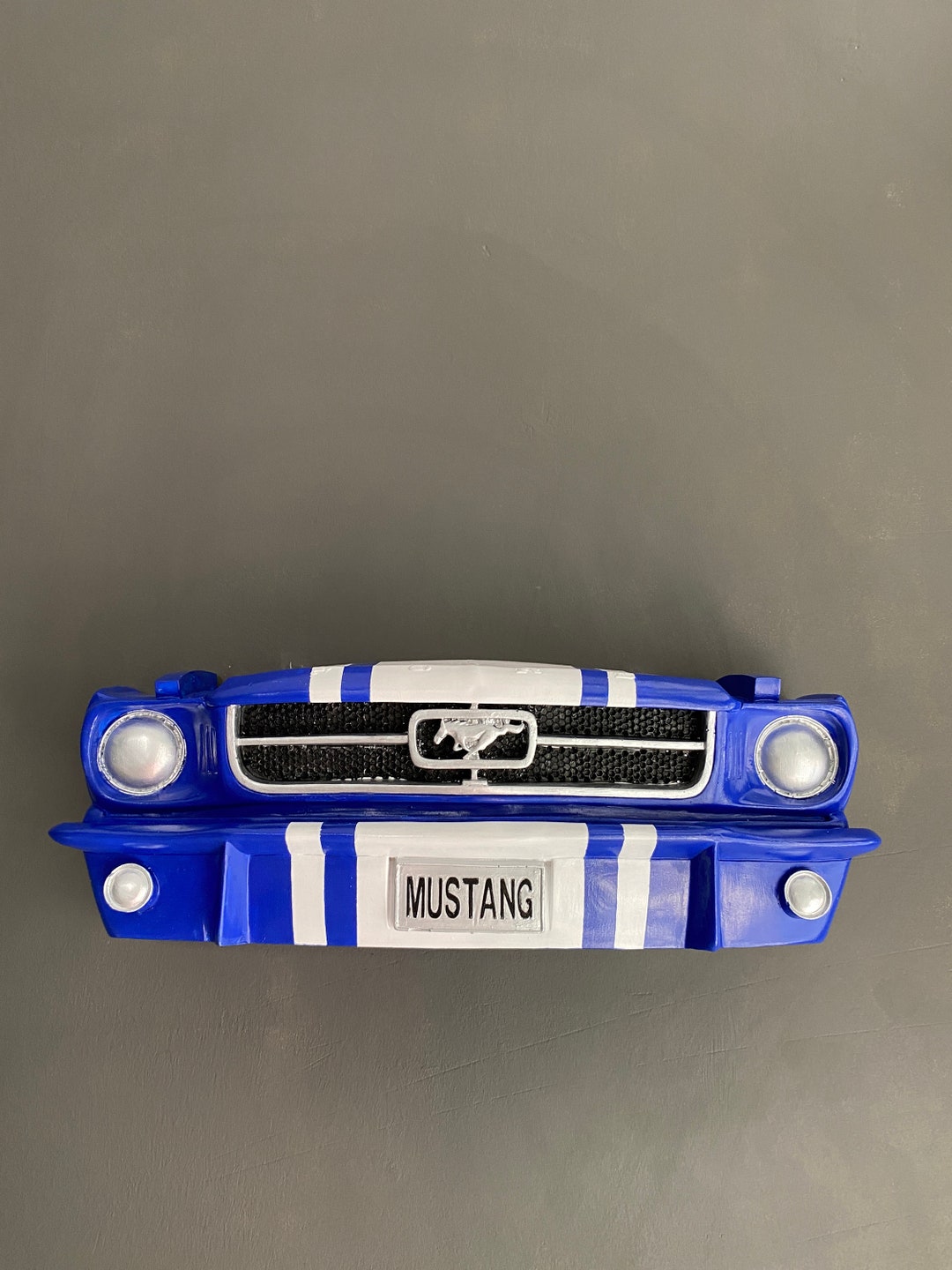 Large Blue Ford Mustang Wall Decor Sculpture,ford Mustang, Best Gifts