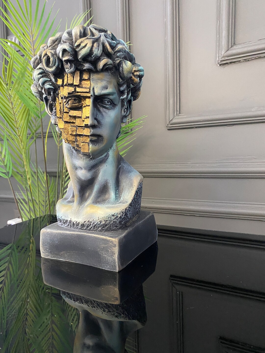 David Sculpture Statue david Bust Art Objectsgreek Modern Etsy UK