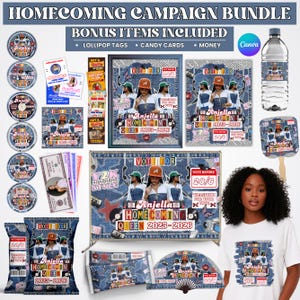 Vote Homecoming Queen Campagin Bundle, Y2k Theme Homecoming Party Favor, Homecoming Chip Bag, Candy Card, Lollipop Tag, Hoco Campaign Ideas