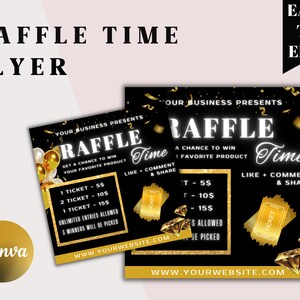 Tombola Ticket Vorlage, Flyer Vorlage, Instagram Flyer, Haar Raffle Flyer, Logos und Branding, Business Flyer, Nail Raffle Flyer