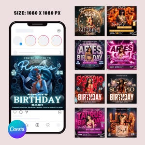 Party Flyer bundle, Editable Kickback Club Flyer, Freaknik Party flyer, Event Flyer, DJ Whiskey Night, Canva Template, Instant Download image 6