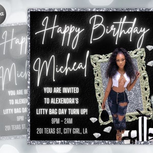 21st Birthday Flyer, Birthday Girl, Birthday Template, Birthday Party, Birthday Invitation, Birthday Dinner, Birthday Bash, Birthday Invite