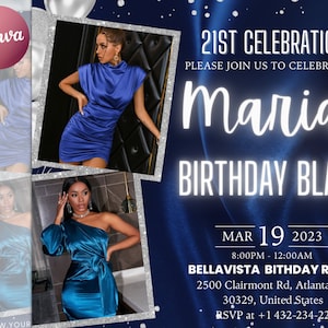 Birthday Flyer, Birthday Flyer Girl, Custom Editable Templates, Happy Birthday Flyer, Birthday Party Invitation, Birthday Girl Invitation