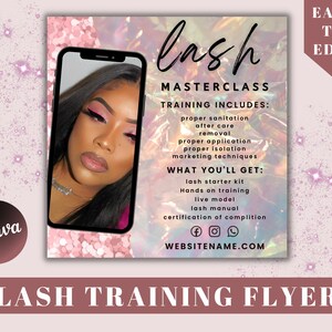 Lash Training Flyer, Flash Sale Flyer, Beauty Flyer, Lash Business, Instagram Flyer, Lash Class, Lash Training Flyer, Social Media Flyer