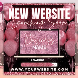Website Launching Flyer, Coming Soon Flyer, Site Launch Flyer, Boutique Flyer, Social Media Flyer, Premade DIY Business Flyer Design
