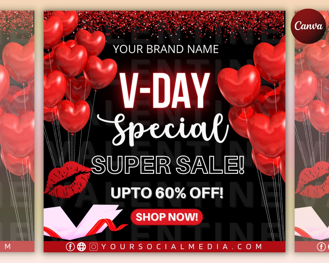 Valentines Day Sale Flyer, Valentine display picture 1