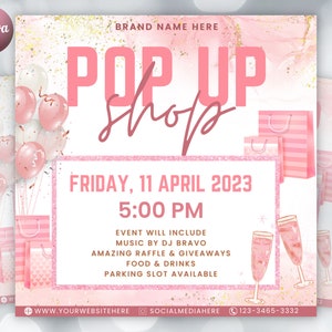 Pop up Shop Flyer Pop up Shop Template DIY Pop up Shop Flyer E flyer Pop up Shop Flyer Pop up Shop Template DIY Pop up Shop Flyer E flyer