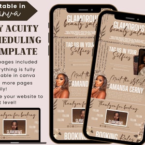 Modello di pianificazione Acuity Parrucchiere, Modello sito web Hair Acuity, Banner sito web Hair Acuity, Modello modificabile di prenotazione Acuity, Lusso