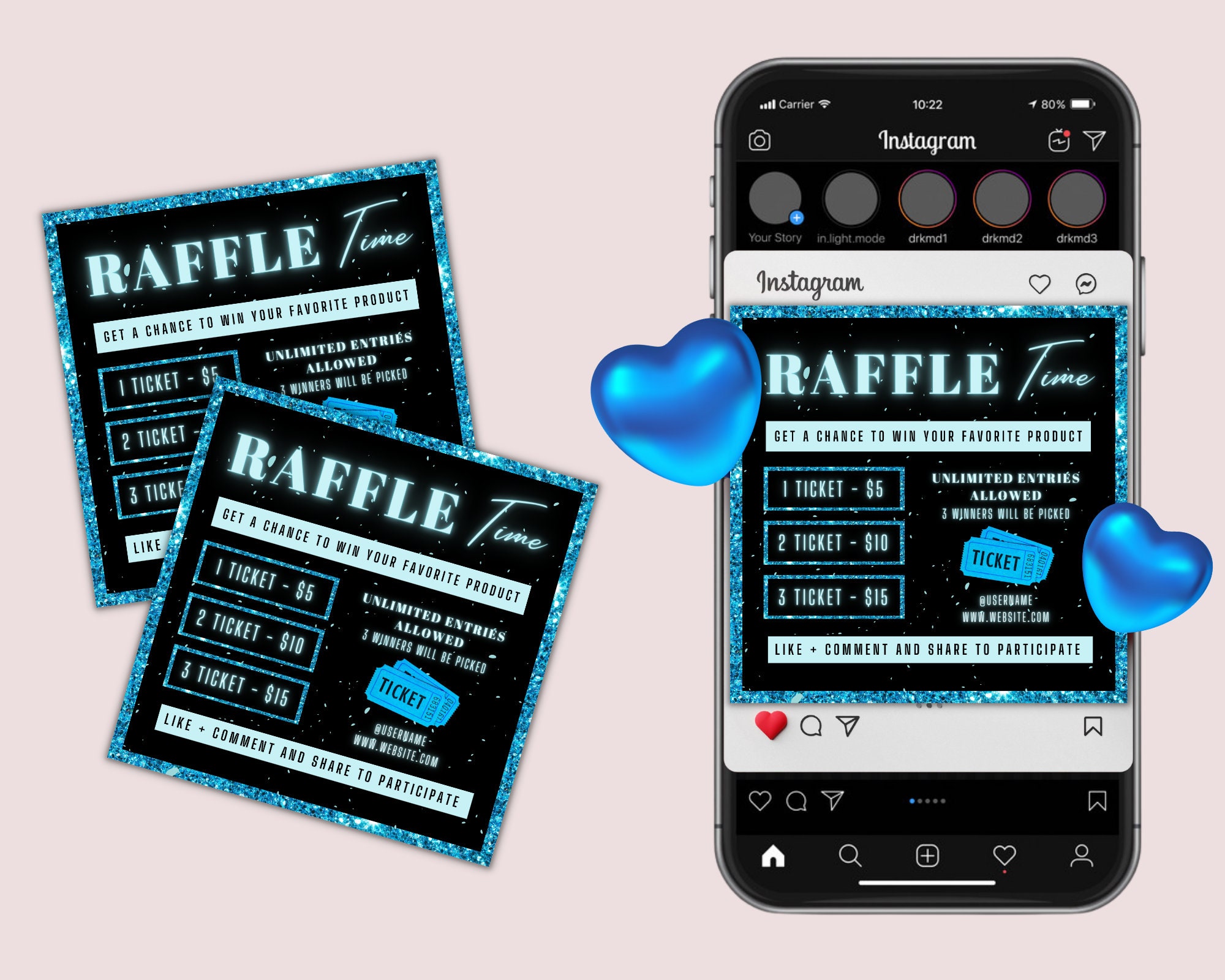 Hair Raffe Raffle Flyer Template, Raffle Ticket Flyer, Lash Raffle Flyer, Raffle ...