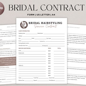 Bridal Hair Contract Template Bridal Contract Contract Template Bridal Hair Contract Template Bridal Contract Contract Template