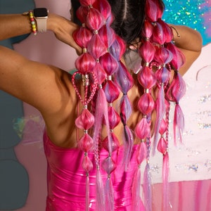CUSTOMIZABLE Rave Braids **with HEARTS**