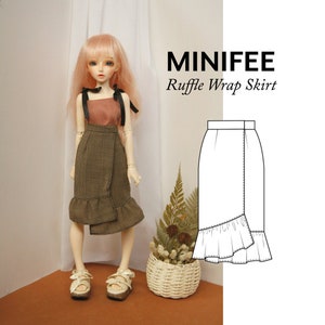 18 inch doll clothes BJD pattern, MSD clothes, Slim msd Minifee clothes, Unoa clothes, 1/4 ball jointed doll