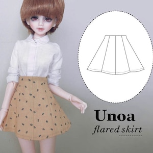 Unoa & Minifee BJD Clothes Sewing Pattern PDF - 1/4 MSD Slim Ball Jointed Doll