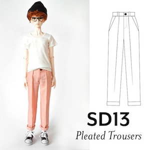 BJD pattern, Doll pattern, Cloth doll pattern, PDF sewing pattern, SD13 boy 1/3 digital pattern