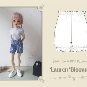 Lauren Bloomers shorts BJD sewing patterns for Minifee