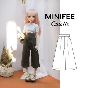 Minifee clothes sewing pattern, Bjd sewing pattern 1/4, Ball jointed doll pattern, Cloth doll pattern, Unoa clothes msd