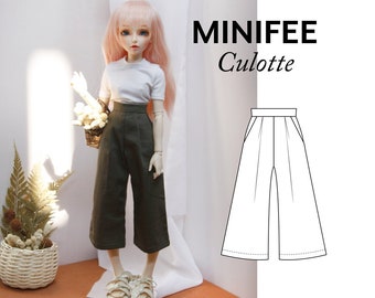 Minifee clothes sewing pattern, Bjd sewing pattern 1/4, Ball jointed doll pattern, Cloth doll pattern, Unoa clothes msd