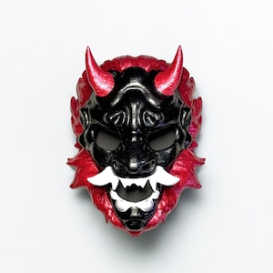 Majesty of Lion Oni Mask - Mythology Masquerade -  Samurai Aesthetics Mask - Oni Demons - Japanese folklore - Party, Cosplay, events mask