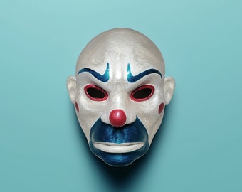 The Bozo Joker Mask - Iconic Villain Face - Handcrafted  Detailed Clown Cosplay