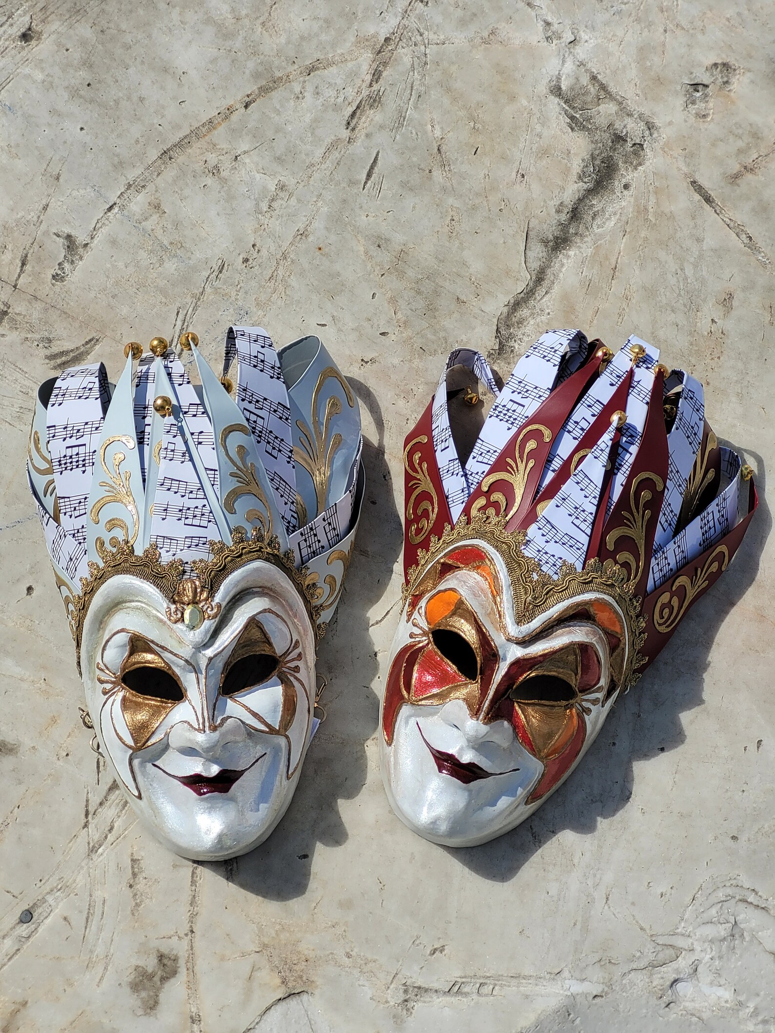 Mask Red Mask Joker Mask Rio Venice Carnival Jester Masquerade