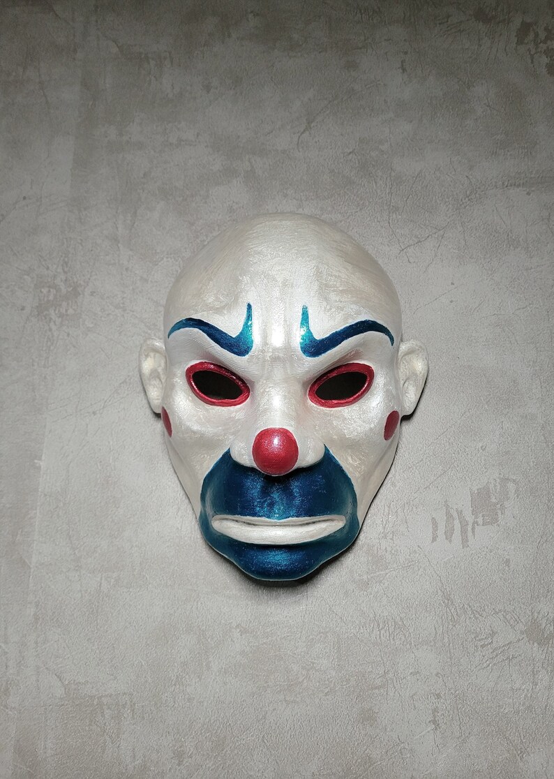 The Joker Mask Joker Bozo Mask Cosplay Mask Halloween Etsy