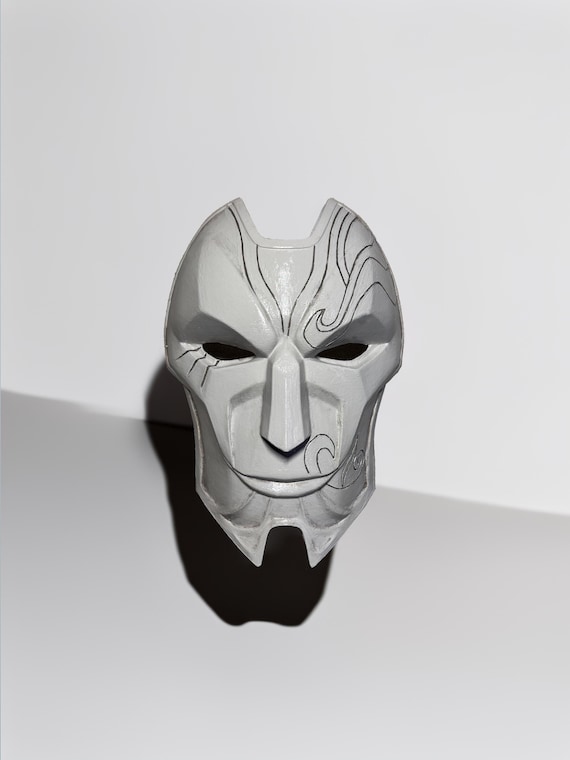 シルバー製のマスクデザインの装飾品 ジン リーグ・オブ・レジェンド マスク - コスプレ ウェアラブル