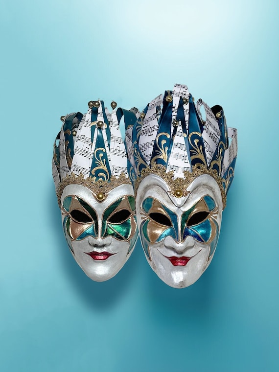 ジョーカー ベネチアン カップル マスク - 男女マスク - リオ ベネチア