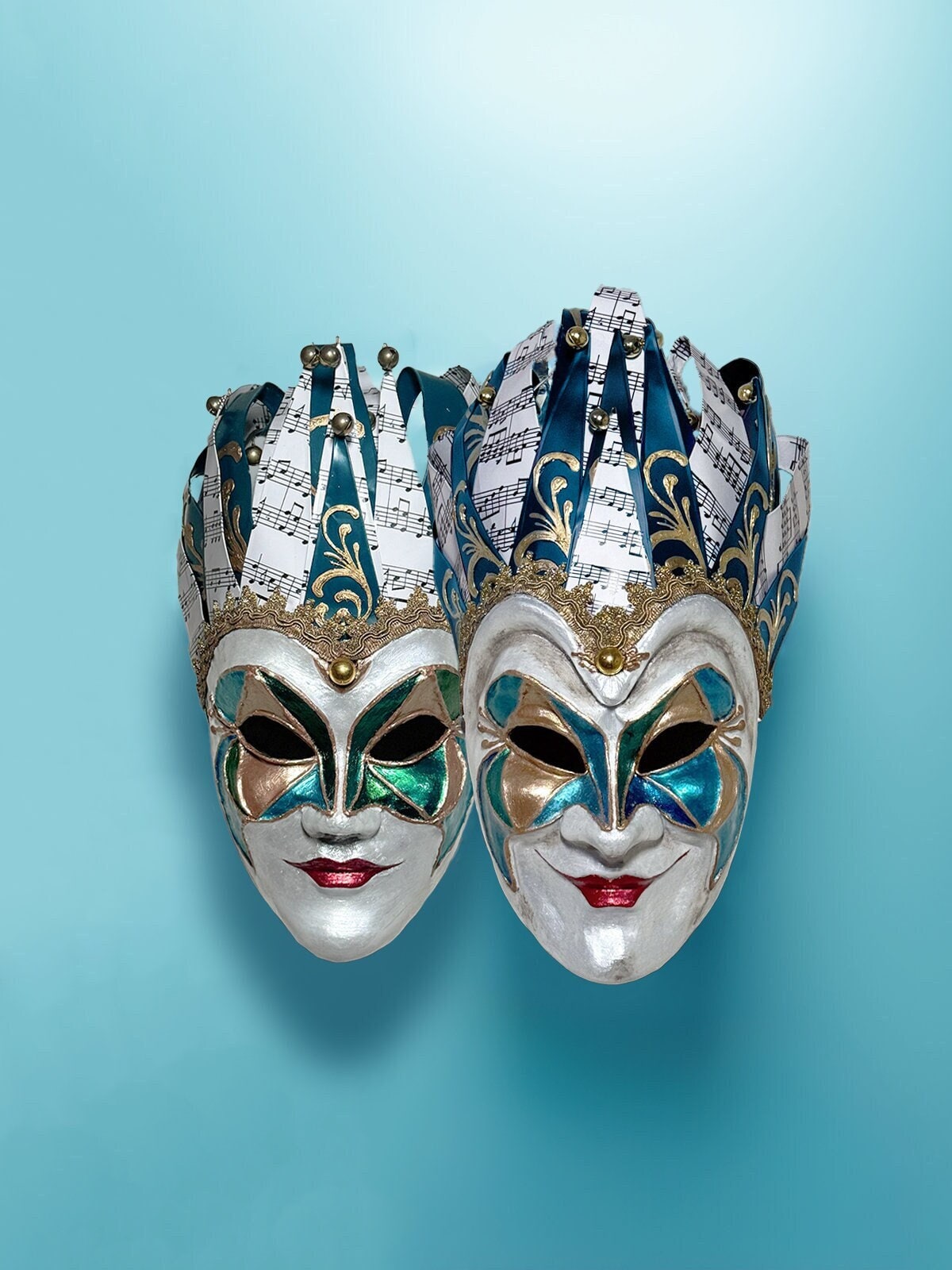 ジョーカー ベネチアン カップル マスク - 男女マスク - リオ ベネチア