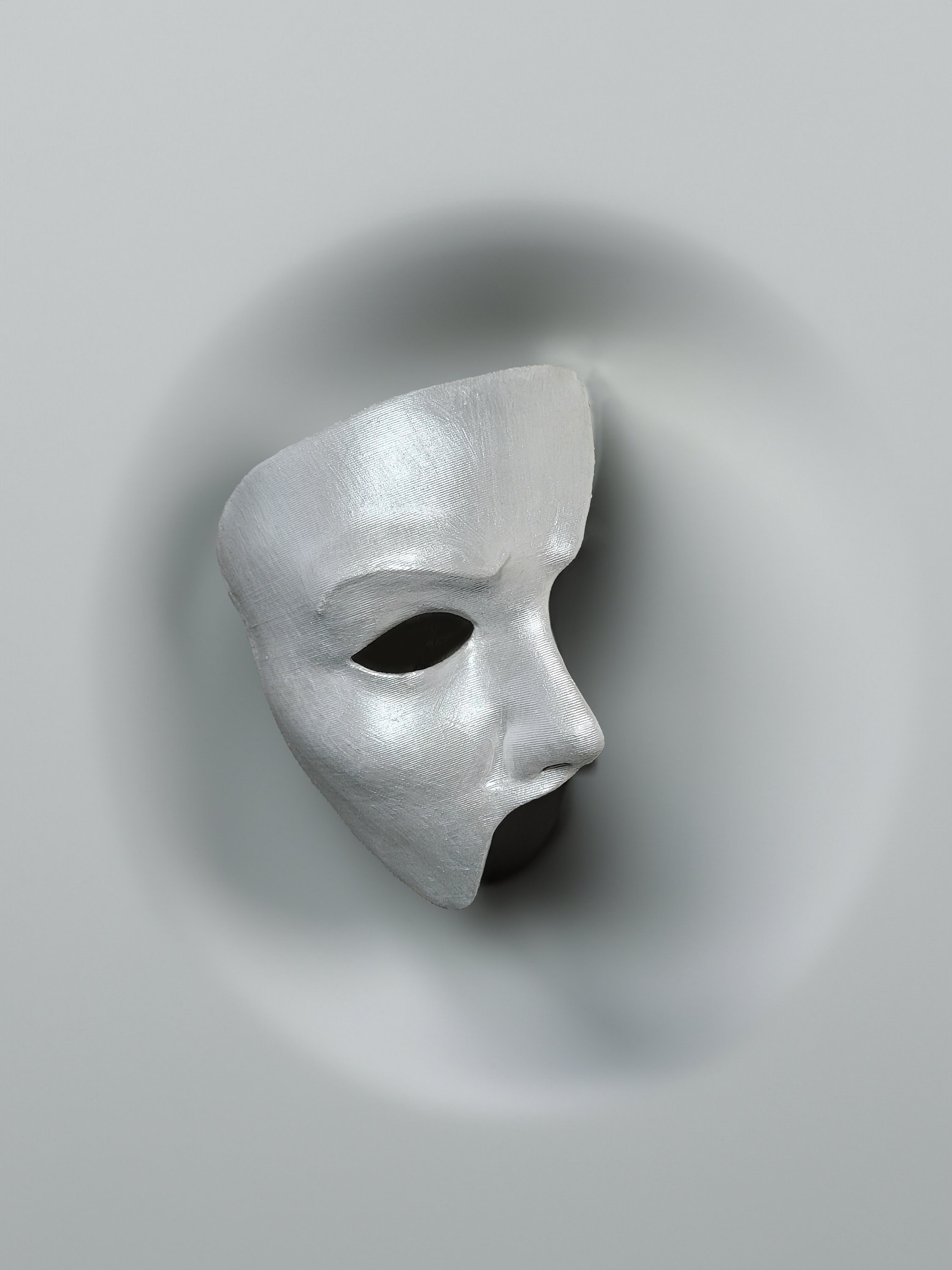 オペラ座の怪人 映画 ミュージカルマスク - ホワイトハーフフェイス