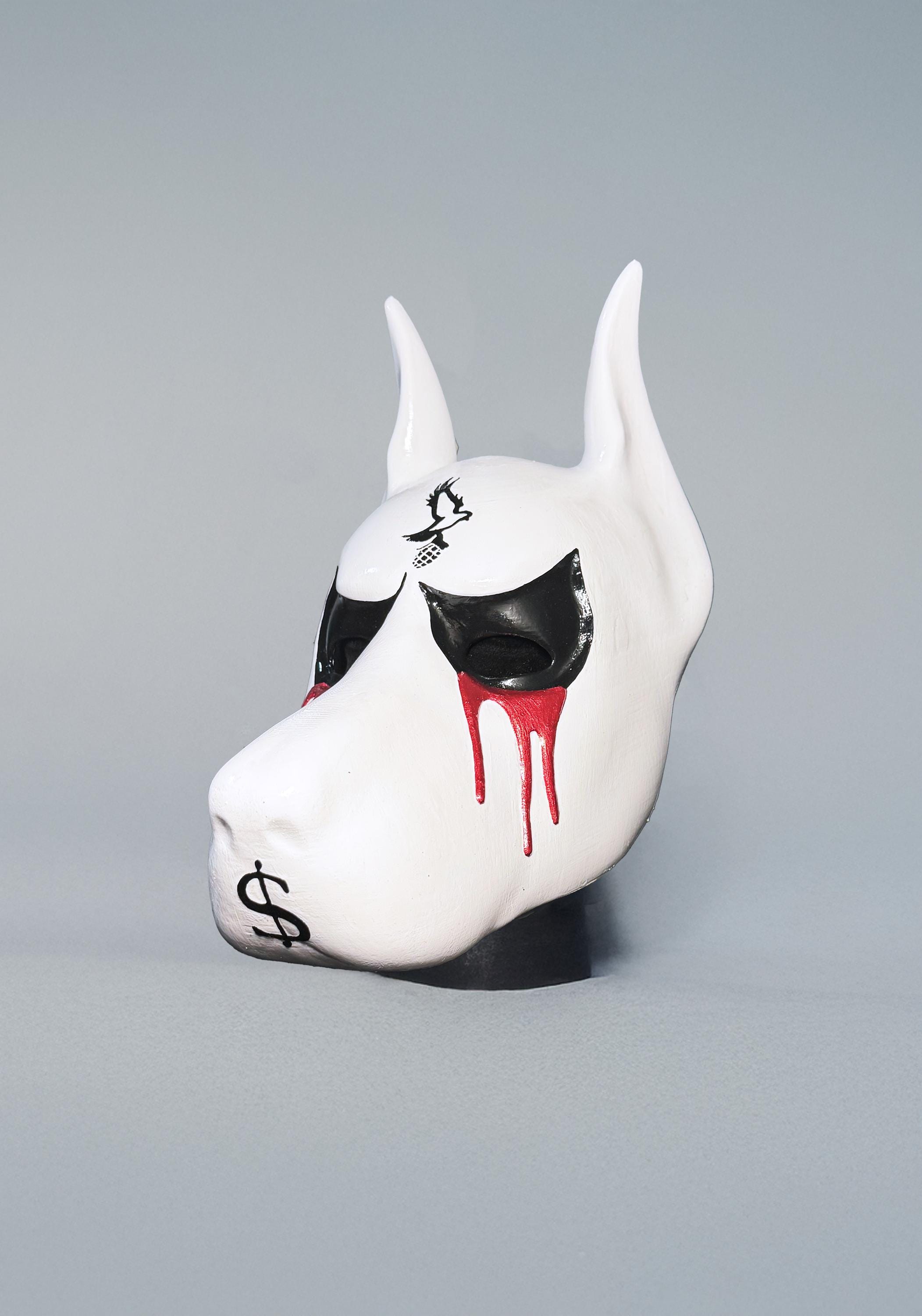 Hollywood Undead J-dog Mask: Handmade Cartoon Dog, Cosplay