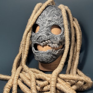 Slipknot Corey Taylor 25th Anniversary Mask - Dreadlocks Mask - Scarecrow Mask - Halloween Scary Mask - Cosplay, events, party mask