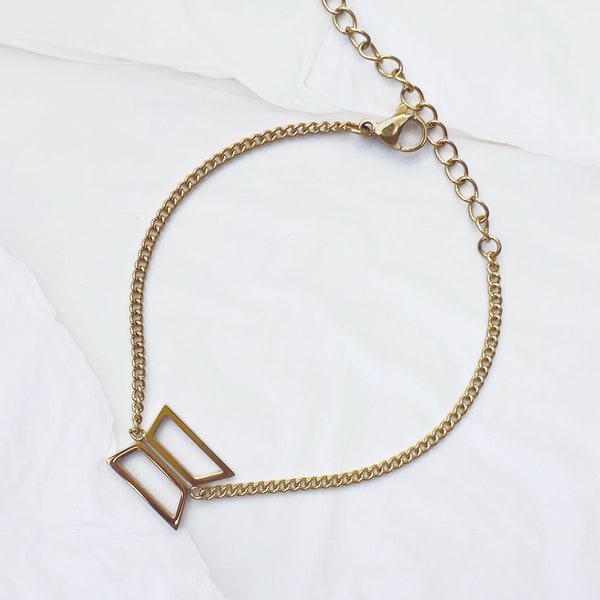 Pulsera con dijes de acero inoxidable BTS / Joyería Bangtan de plata y oro