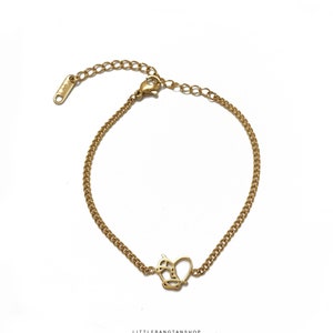 BTS Bracelet Love Yourself Logo | Gold and Silver Minimalist Bangtan Jewelry
