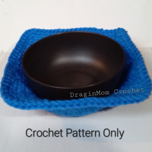 Thermal Medium Bowl Holder Crochet Pattern