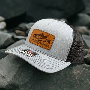 PresPF Fishing Hat For Men - American Flag Fish Design, Adjustable Cotton Trucker Hat, Father's Day Gift For Dad - View #6