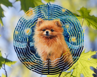 セントバーナード風車昇華、犬風車 SVG、10 インチ丸型ドアハンガー