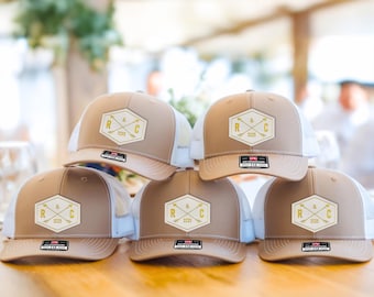 Custom Wedding Hat For Groom, Groom Hat, Groomsman Hats, Custom Name Hat, Custom Bride Groom Hat, Wedding Party Hat Custom Date Hat
