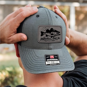 Bass Fishing Hat | Fishing Trucker Hat | Gift for Fisherman Fishing Gifts, Hats for Men, Gifts for Husband, Angler Fishing, Bass Fishing Hat