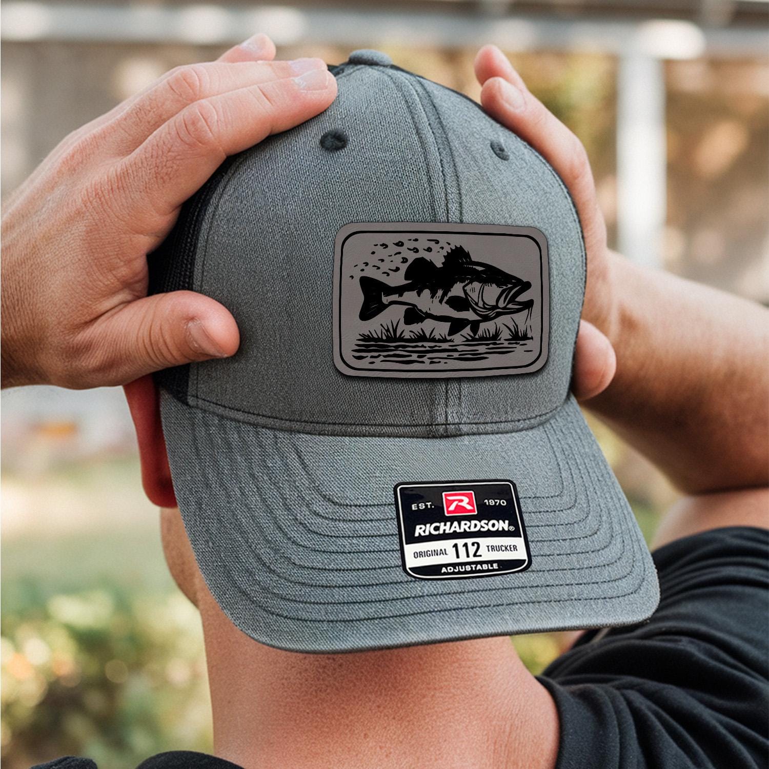 Bass Fishing Hat | Fishing Trucker Hat | Gift for Fisherman Fishing Gifts, Hats for Men, Gifts for Husband, Angler Fishing, Bass Fishing Hat